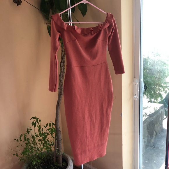 Boohoo Dresses & Skirts - Mauve Frill Dress Boohoo